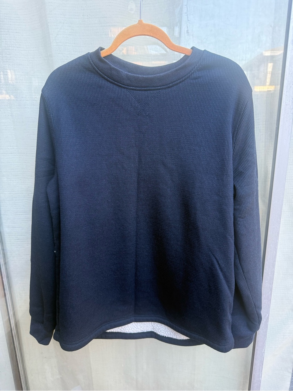 BC Clothing Co. Heritage Men's Sherpa-Lined Waffle-Knit Crewneck Sweatshirt